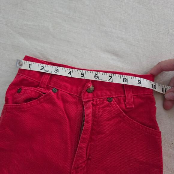 Vintage D'Ogie Red Jeans kids 7/8 - Picture 5 of 6